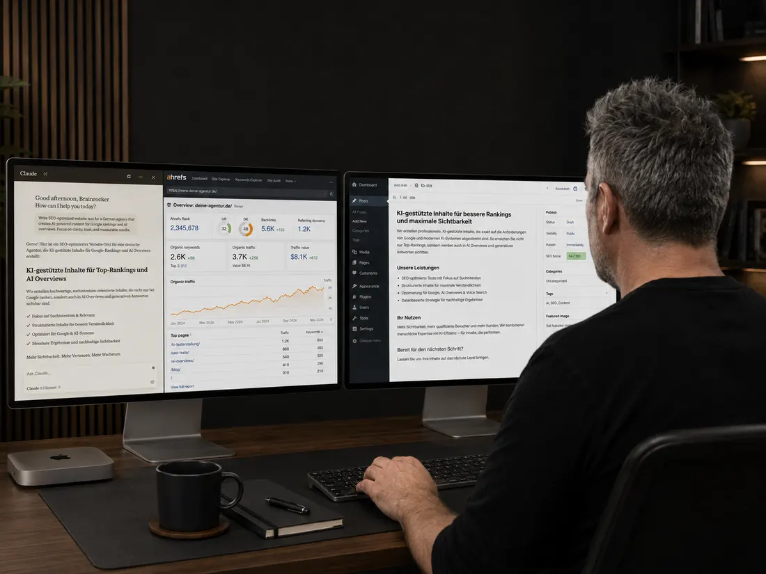 SEO-Texte erstellen mit KI-Unterstützung, Ahrefs-Analyse und WordPress
